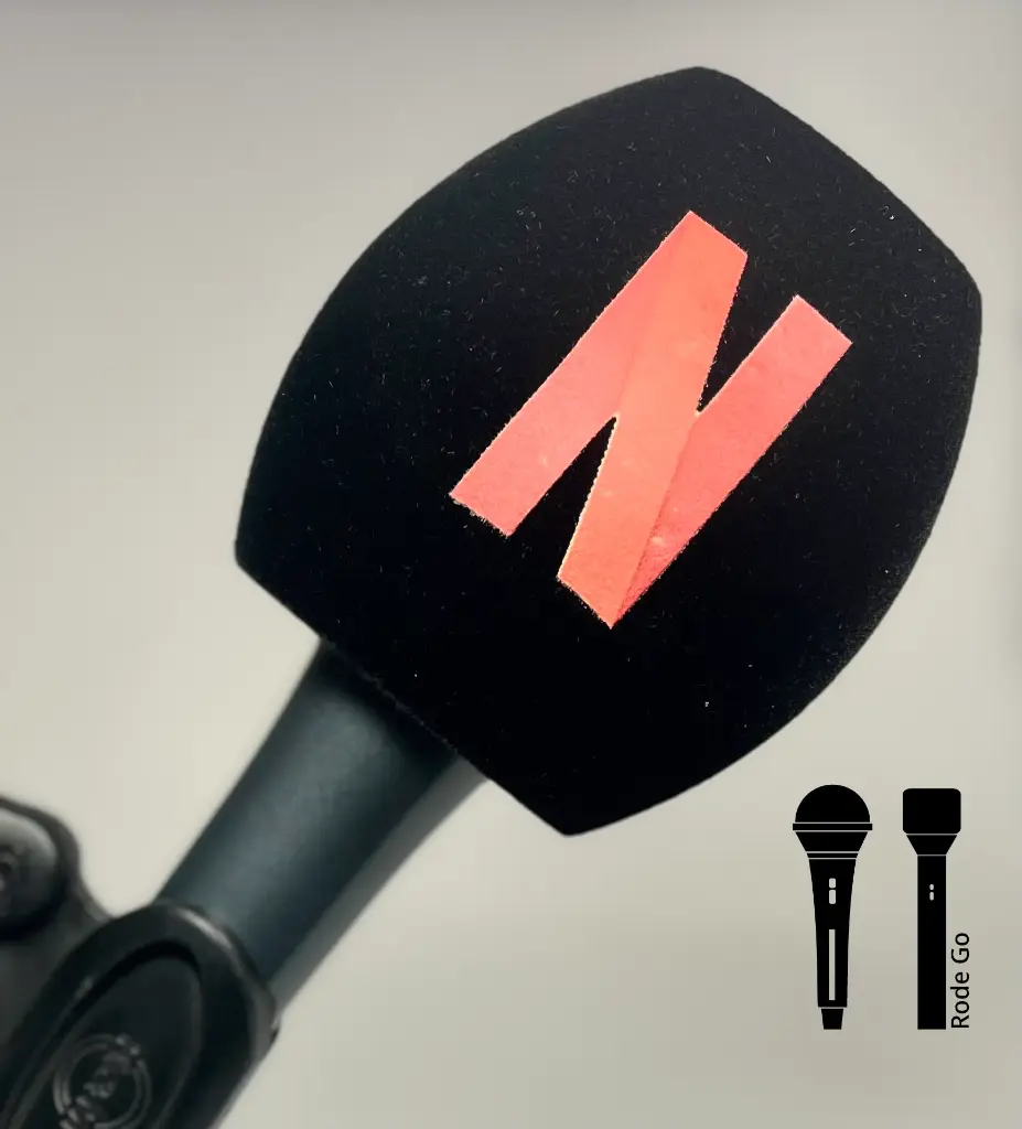 Premium Triangle Windscreen, Handheld Mic, Small (Black)