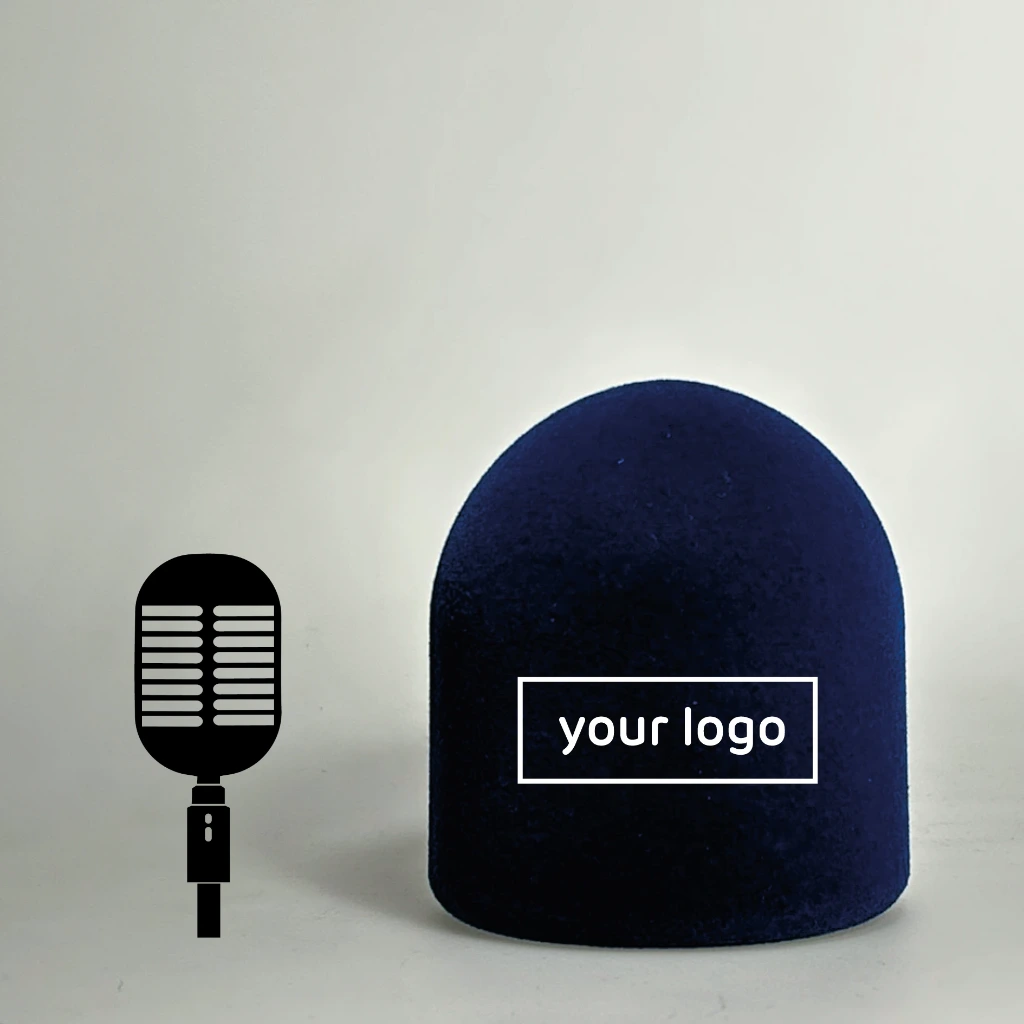 Premium Round Windscreen, Studio Mic (Black)