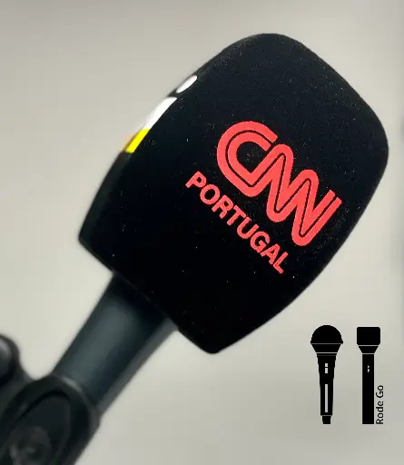 Antiviento cuadrada premium, micrófono de mano